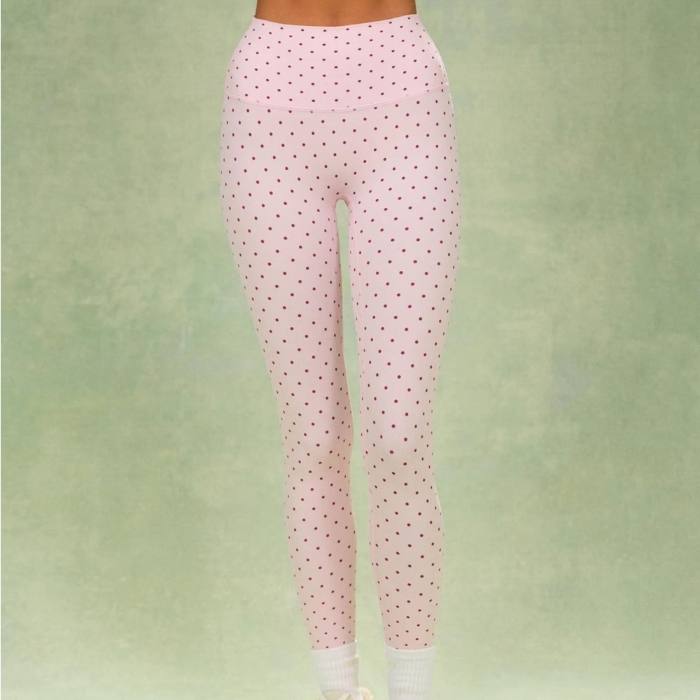 Set Active Aereline Breathe Polka Dot High-Rise Leggings in Speckle